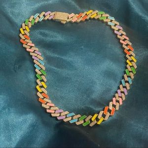 Colorful Cuban Link Necklace